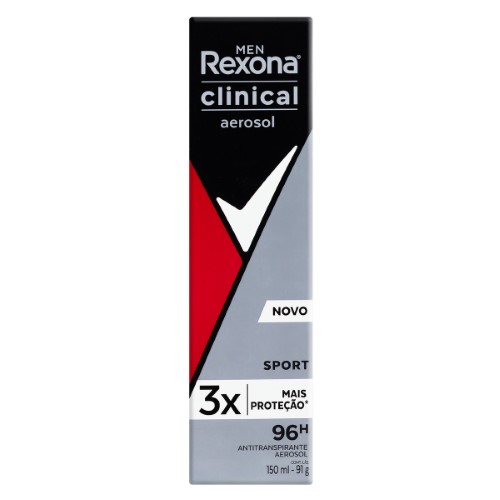 Desodorante Rexona Men Clinical Aerosol Sports 150ml - Drogaria