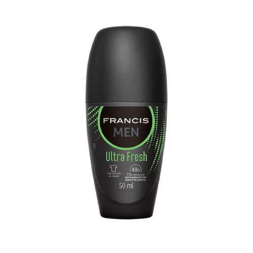 Desodorante Roll-On Francis Men Ultra Fresh Com 50ml