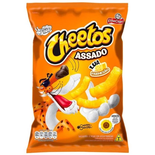 Kit 5 Salgadinho Cheetos Patas Anitta Cheddar Wow 61G